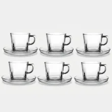 سرویس چای خوری 12 پارچه پاشاباغچه مدل Carre کار کد 95307
