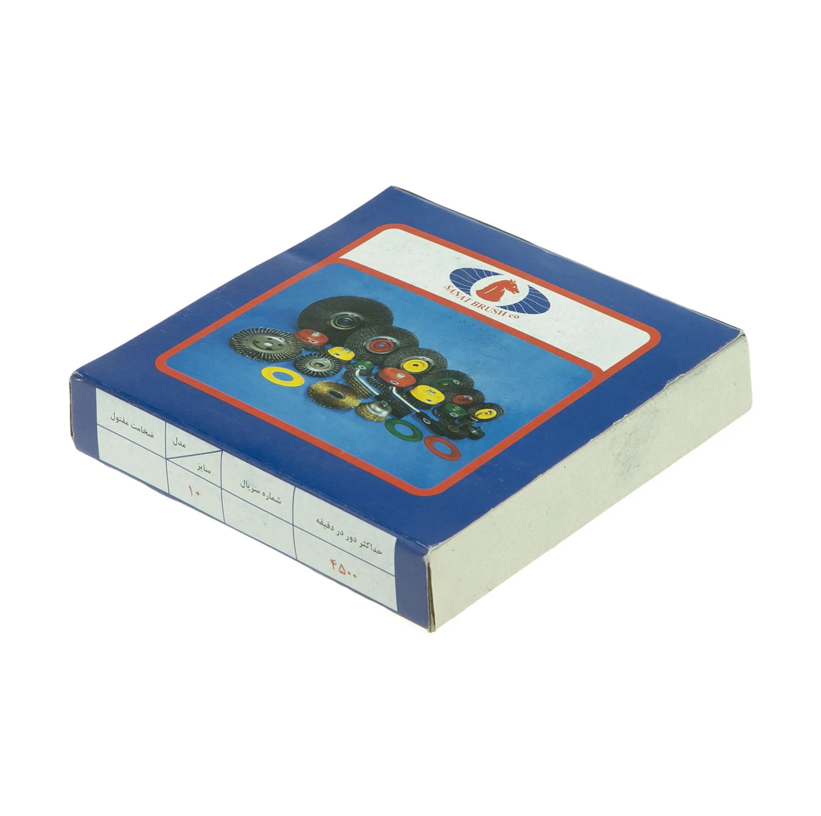 فرچه سیمی تخت صنعت برس مدل 100mm