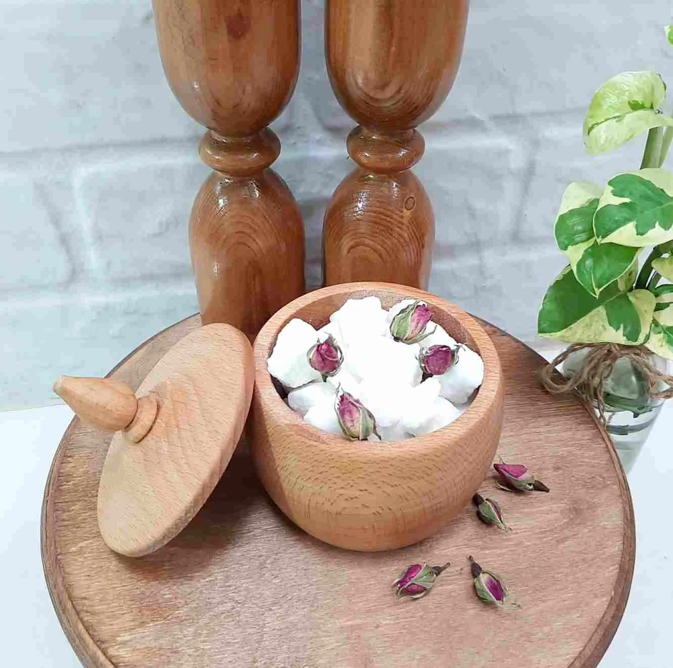 قندان مدل چوبی طرح هانل کد Rash2sade