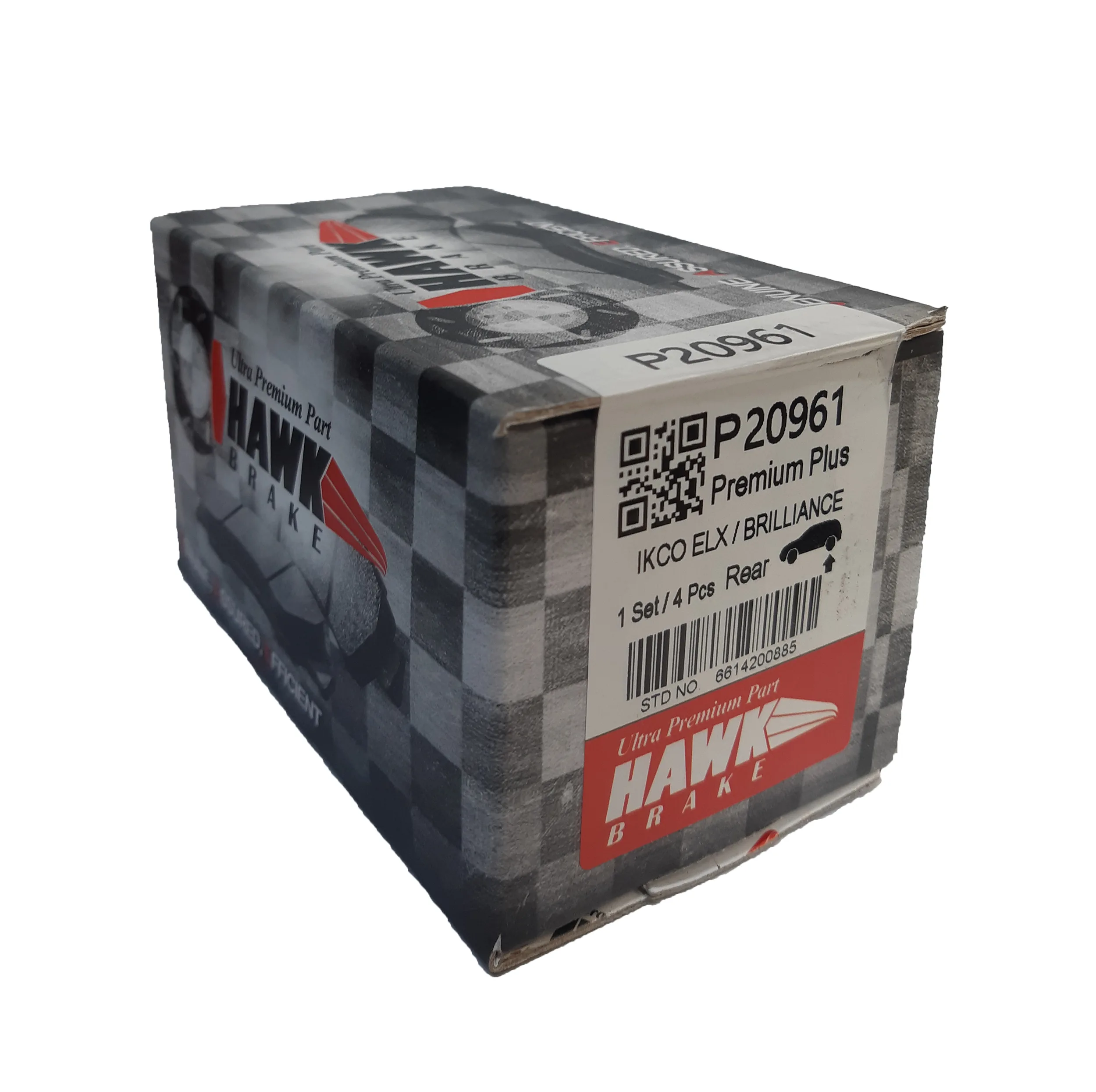 لنت ترمز عقب هاک بریک مدل P20961 مناسب برای برلیانس H330 - H320