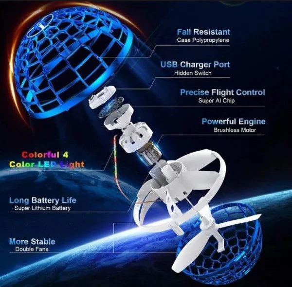 بشقاب پرنده مدل توپ UFO کد 2