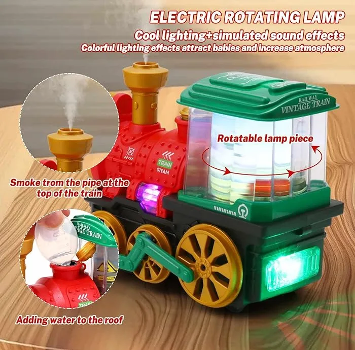 قطار بازی موزیکال مدل دودزا طرح نمایشگر دار کد QB-34Y
