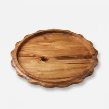 سینی سرو چوبی مدل 130، چوب طبیعی، شستشو با دست