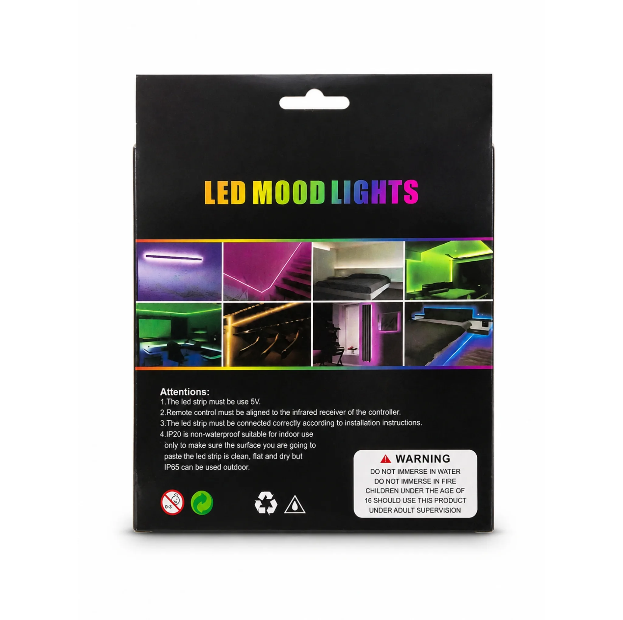 ریسه ال ای دی مدل فول کالر هوشمند بلوتوثی کد RGB IC usb 5v طول 5 متر