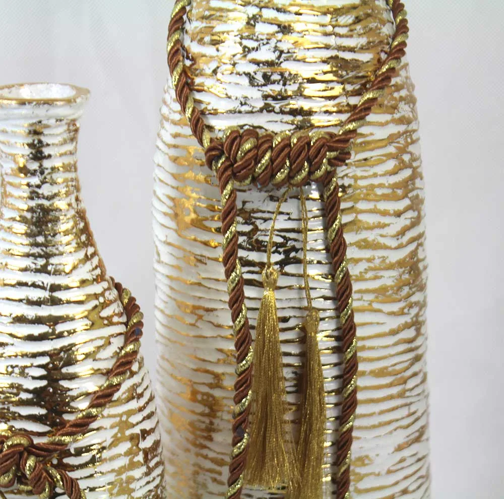 گلدان دکوری مدل tan-5 مجموعه 2 عددی