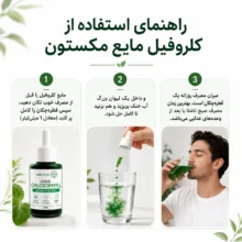 کلروفیل مایع مکستون مدل Organic حجم 30 میلیلیتر