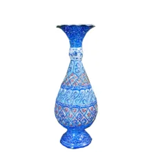 گلدان مس اله دادی مدل میناکاری