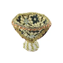 پیاله سفالی مدل فرش کد tz-2 بسته 6 عددی