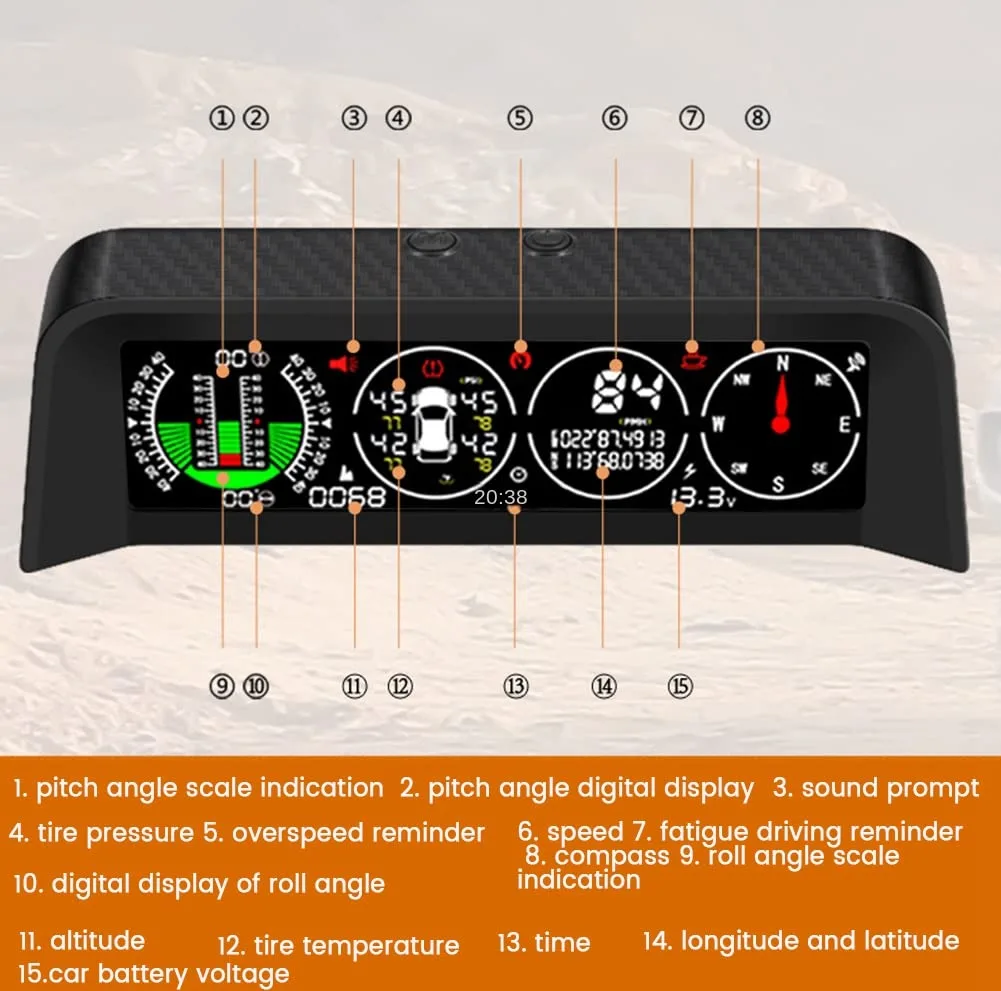 شیب سنج چند منظوره خودرو مدل X91TPMS