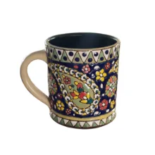 لیوان سفالی مدل میناکاری کد os بسته ۲ عددی