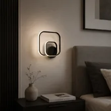 دیوارکوب 1 شعله نور از ما رشکان مدل square