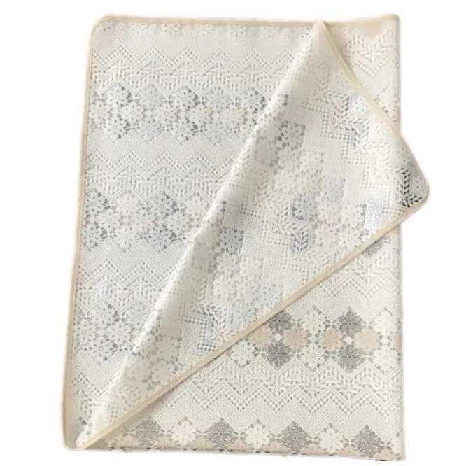 سفره 6 نفره مدل رویال طرح گیپور کد 04 سایز 140×100 سانتی متر