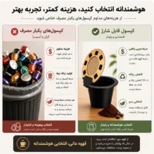 کپسول قهوه قابل شارژ مدل Nespresso F14
