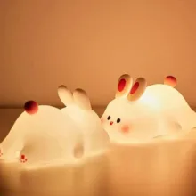 چراغ خواب اتاق کودک مدل سیلیکونی طرح خرگوش