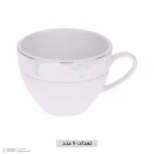سرویس چای خوری 12 پارچه چینی مقصود طرح مونالیزا مدل دانمارکی ورژن 2