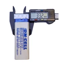 باتری سیلد اسید 4 ولت 1200 میلی آمپر ساعت دی ام سل مدل DM-4-1200 بسته 4 عددی