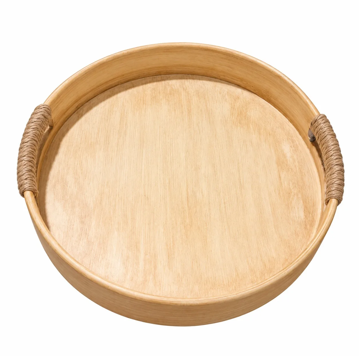 سینی دسته دار مدل دایره ای soosoo43 سایز 30×30 سانتی متر