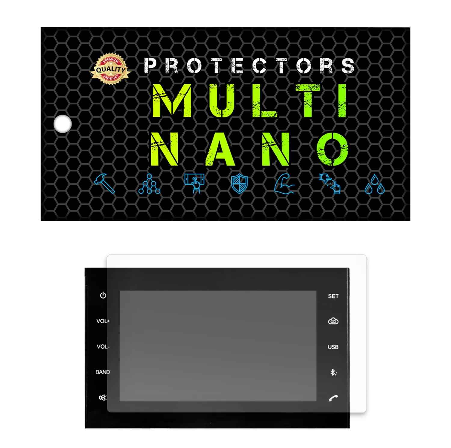 محافظ صفحه نمایش آنتی رفلکس مانیتور خودرو مولتی نانو مدل X-S1M مناسب برای ام وی ام X22
