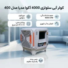 کولر آبی سلولزی 4000 آکوا مدیا مدل 400