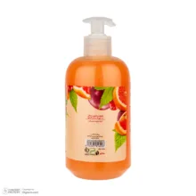 مایع دستشویی نارنجی صدفی اکتیو مدل Fruity series با رایحه پشن فروت حجم 450 میلی لیتر
