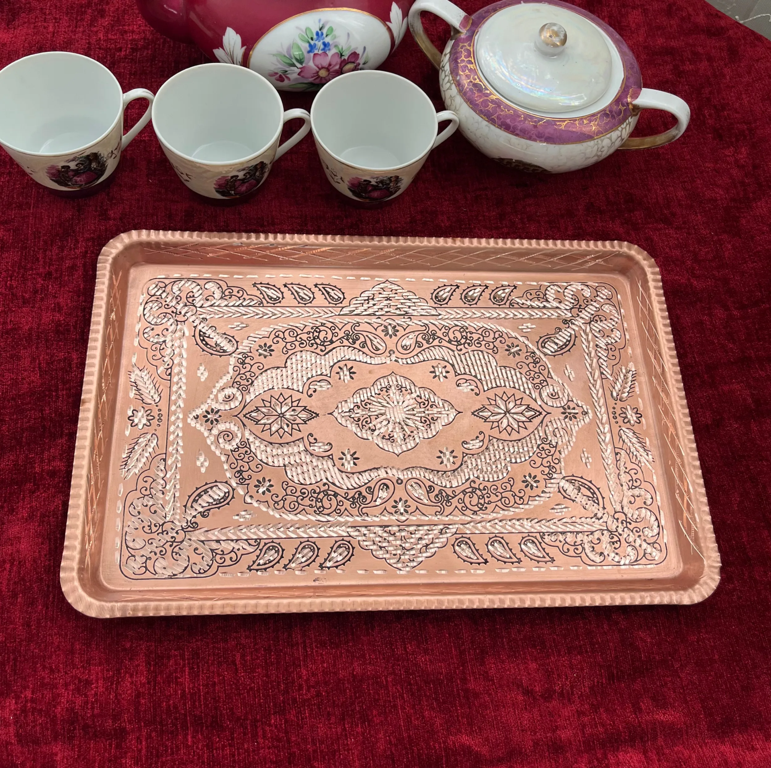 سینی مسی مدل زنجان کد450