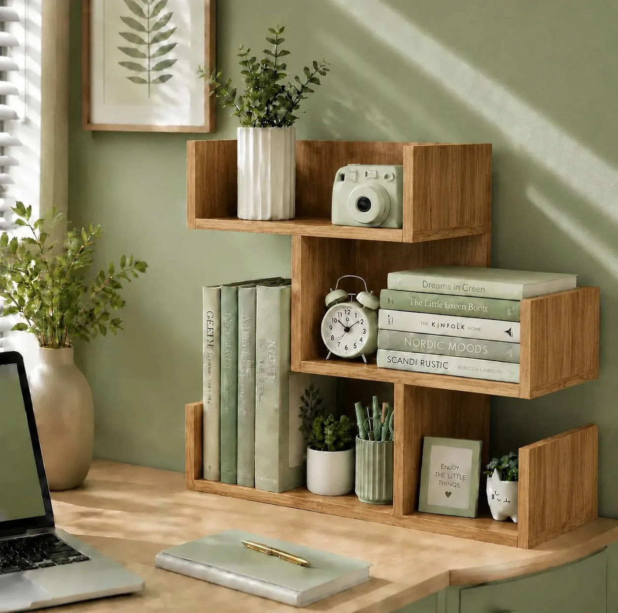 کتابخانه رومیزی سه طبقه سیماژ مدل CZ1014