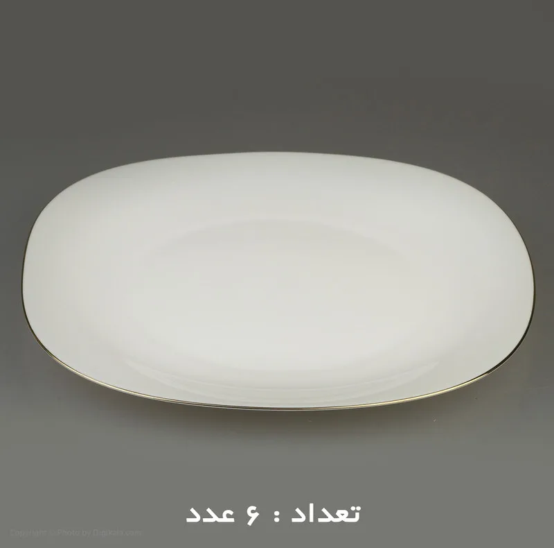 سرویس غذاخوری 26 پارچه دینو مدل مربع لب طلا