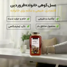 عسل طبیعی کوهی فروردین - 2000 گرم