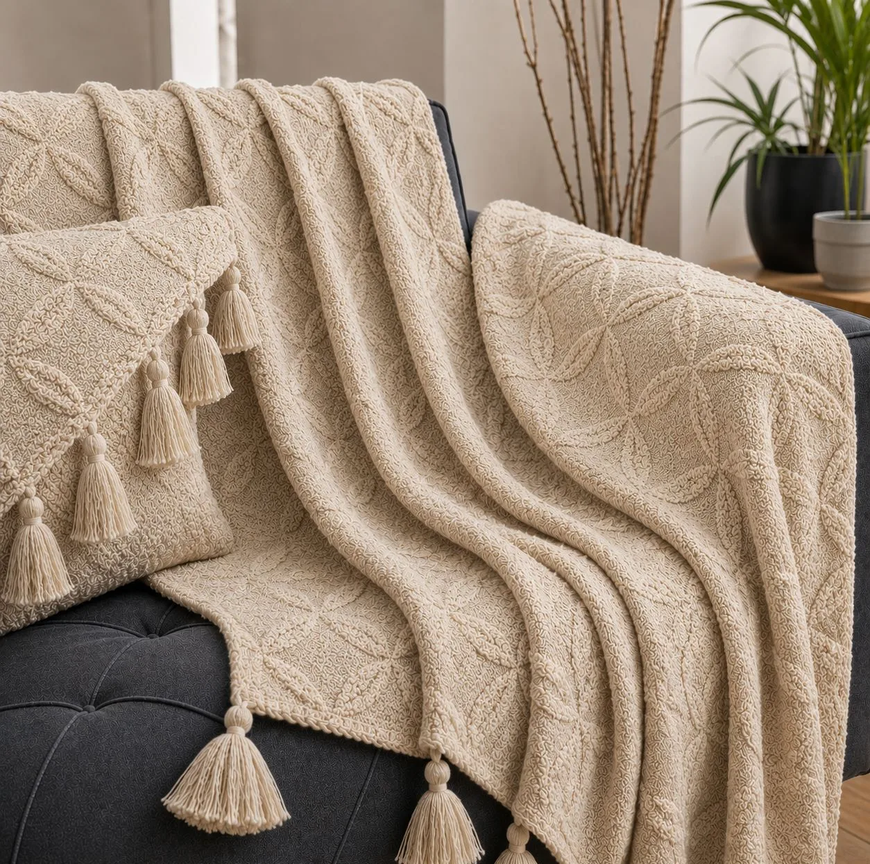 شال مبل و تخت مدل ترک برگینه سایز 143*300 سانتیمتر