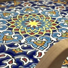 سینی کاشی کاری مدل هندسی