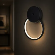 دیوارکوب 1 شعله نور از ما رشکان مدل circle.30