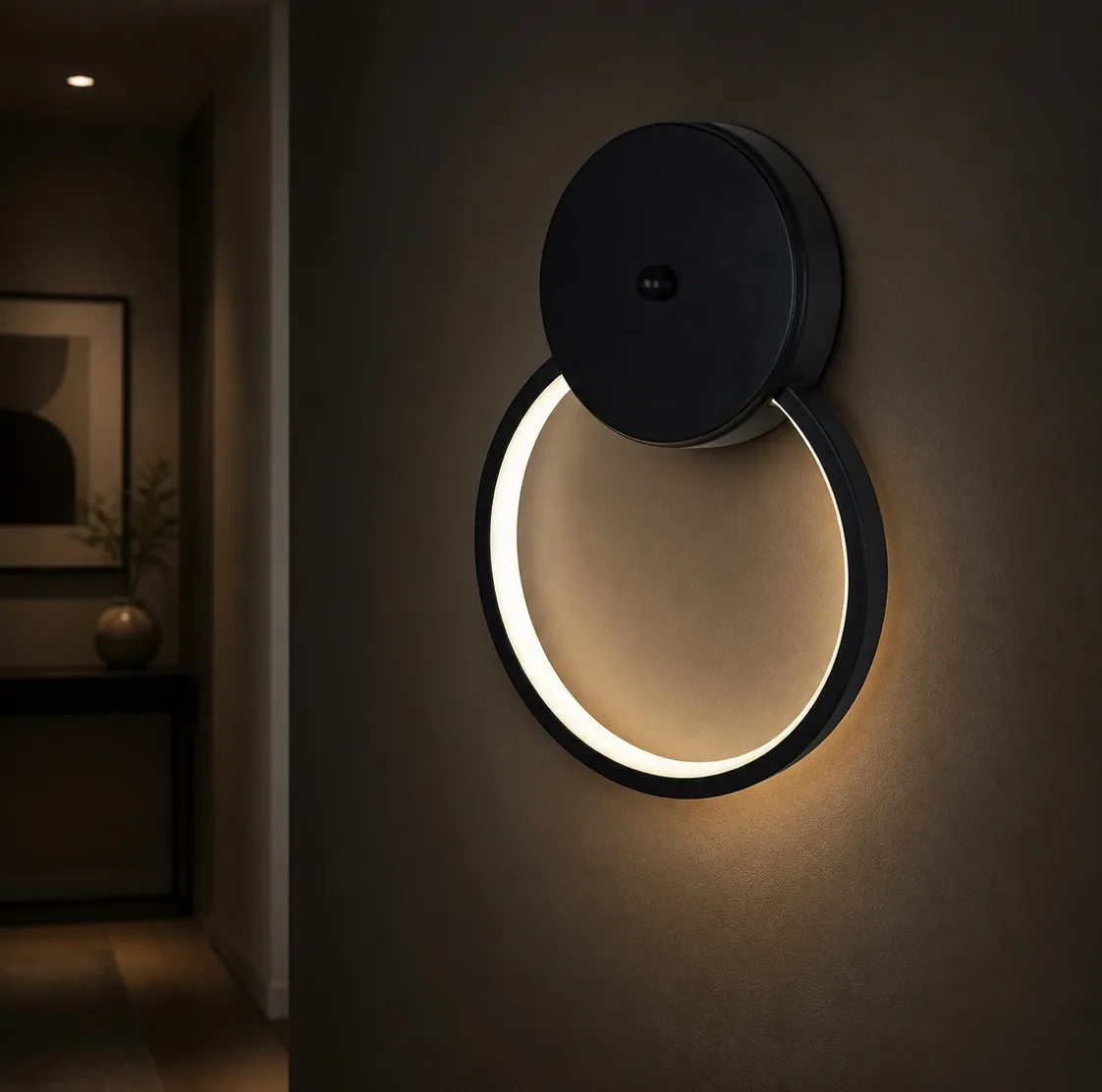 دیوارکوب 1 شعله نور از ما رشکان مدل circle.30
