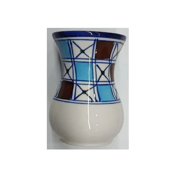 فنجان و نعلبکی چینی میبدمروارید مدل شطرنجی بسته 4عددی