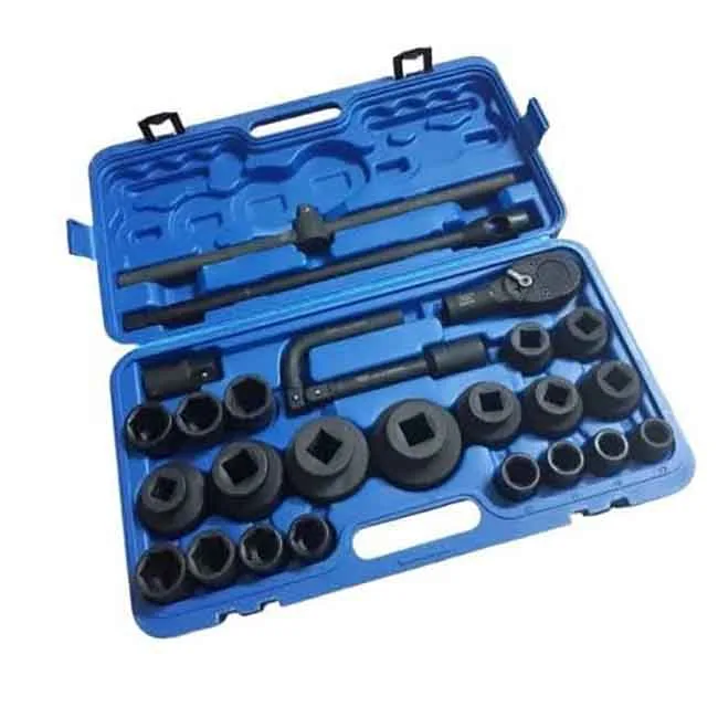 جعبه بکس مدل AJ-RAD-34&1 سایز 3/4 میلی متر مجموعه 26 عددی