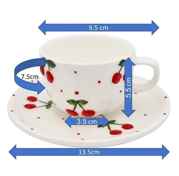 سرویس قهوه خوری 4 پارچه دو نفره مدل زرین کد 2435P4xalb