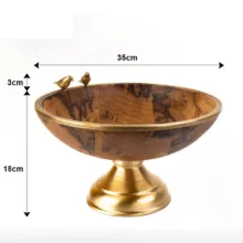 میوه‌خوری گلد کیش مدل GK829411 از جنس چوب، مناسب شستشو با دست