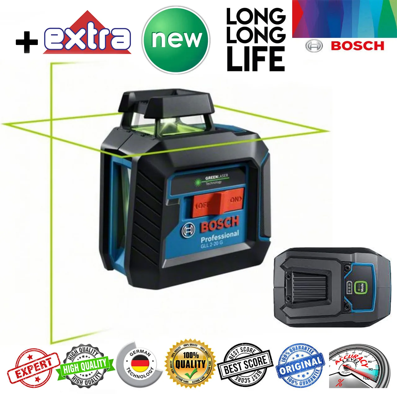 تراز لیزری بوش مدل Extra 360 ° - GLL 2-20 G