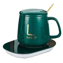 ماگ لاکی مدل Warmer Cup به همراه صفحه گرم کن برقی