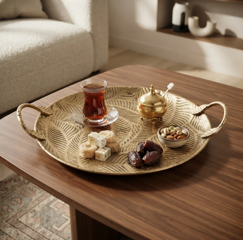 سینی دسته دار مدل 36880 سایز 36x29 سانتیمتر
