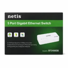 سویچ دسکتاپ 5 پورت گیگ شبکه نتیس مدل ST3105GS