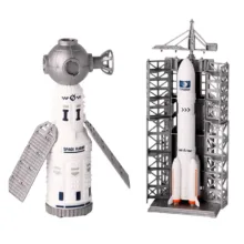 اسباب بازی مدل شاتل فضایی طرح Space unique station toy series کد 143-3 مجموعه 7 عددی
