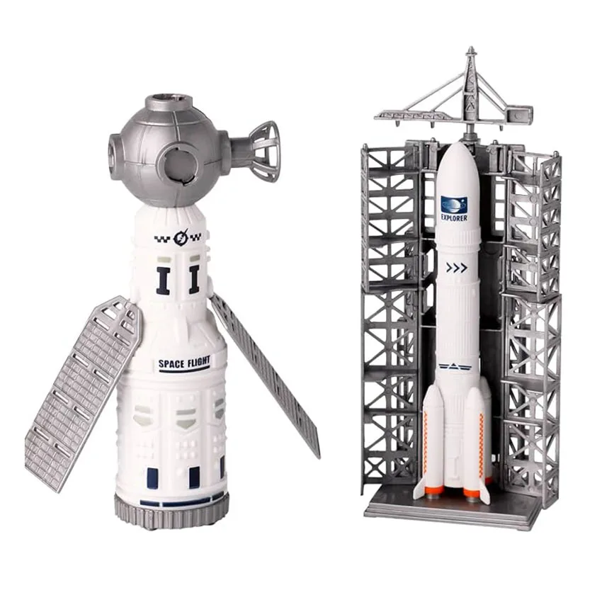 اسباب بازی مدل شاتل فضایی طرح Space unique station toy series کد 143-3 مجموعه 7 عددی