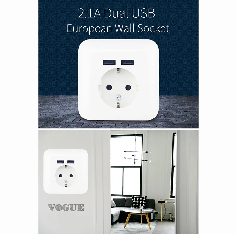 پریز برق مدل شارژر دار USB تارا مجموعه 4 عددی