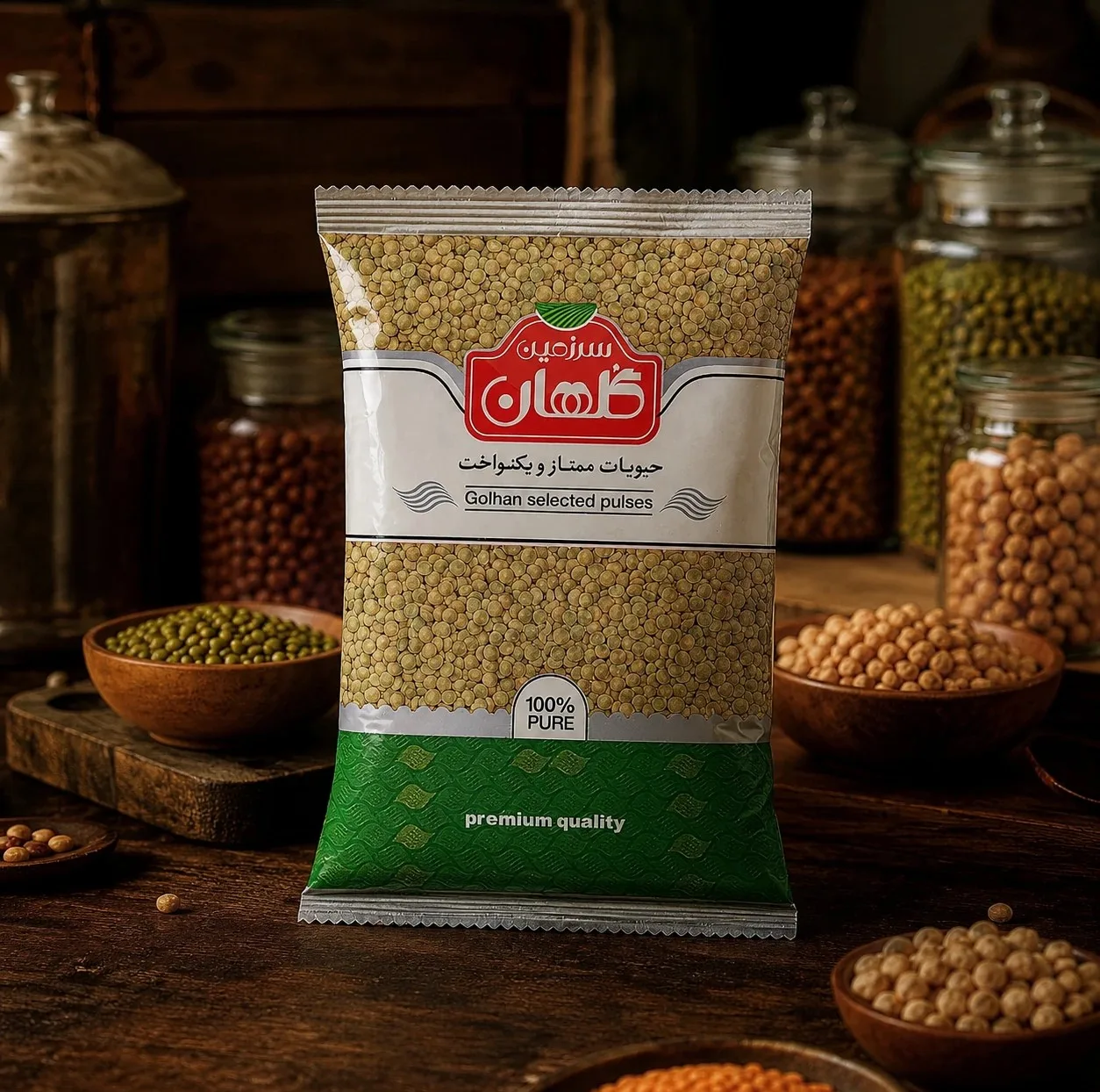 عدس ریز سرزمین گلهان - 500 گرم