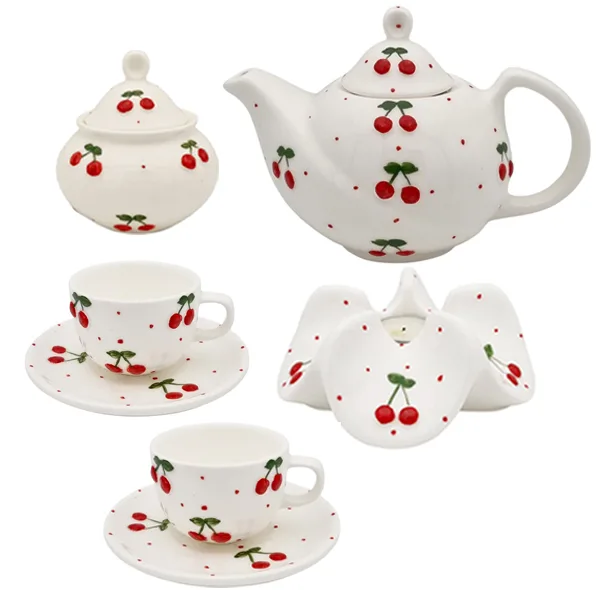 سرویس چای خوری 9 پارچه مناسب برای 2 نفره مدل پانیز کد 2426P9xalb