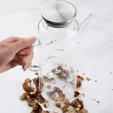ظرف روغن مدل درب استیل واشردار ظرفیت 1000میلی لیتر