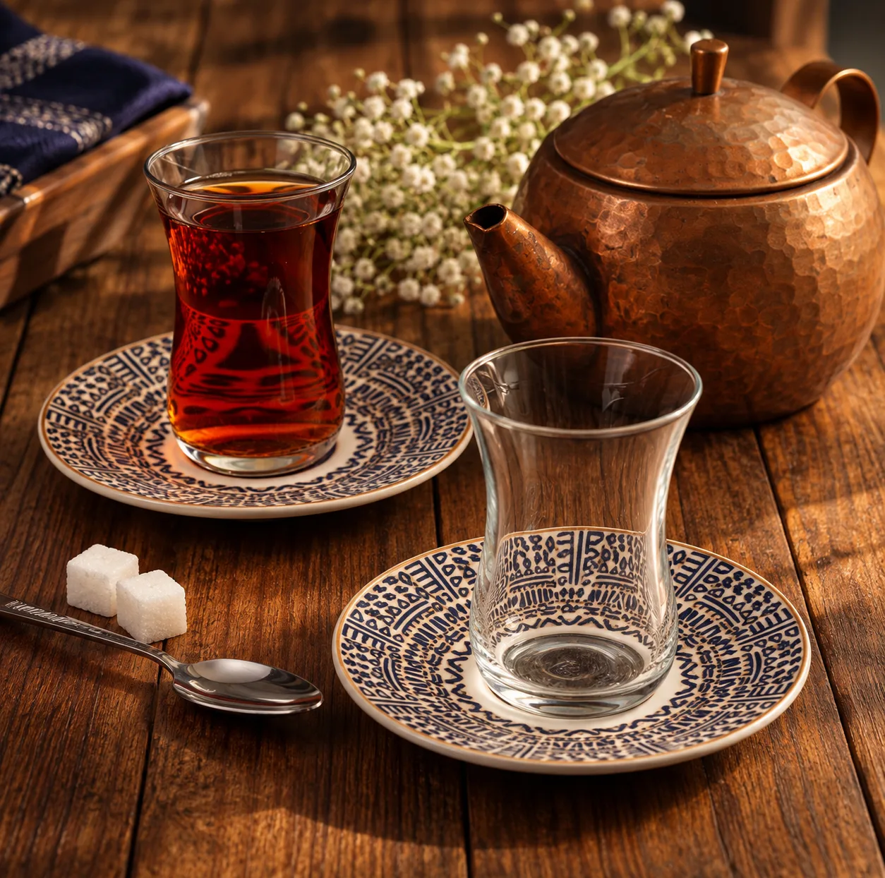 ست فنجان و نعلبکی 12 پارچه 6 نفره سی اند اس مدل مرسین ایندین کد 33052
