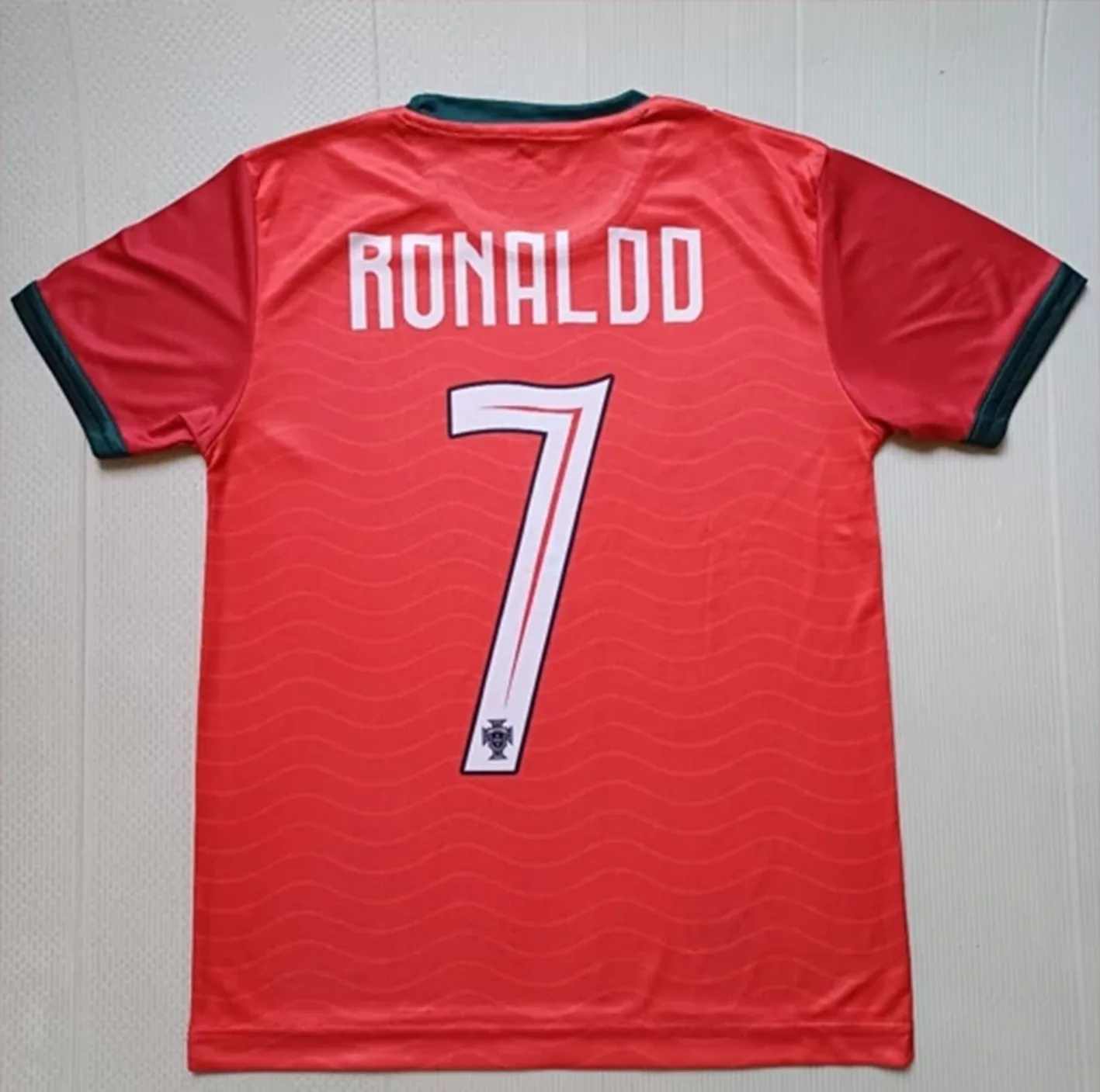ست تی شرت و شلوارک ورزشی پسرانه پرتغال مدل رونالدو Home 2026