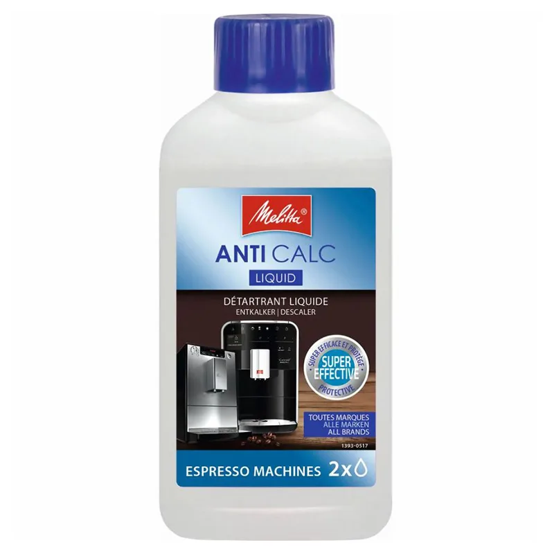 مایع تمیز کننده دستگاه قهوه ساز ملیتا مدل AntiCalc Liquid حجم 250 میلی لیتر