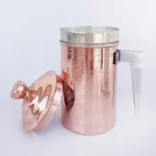 لیوان مسی مدل دمنوش طرح لیزری کد ZH293.2
